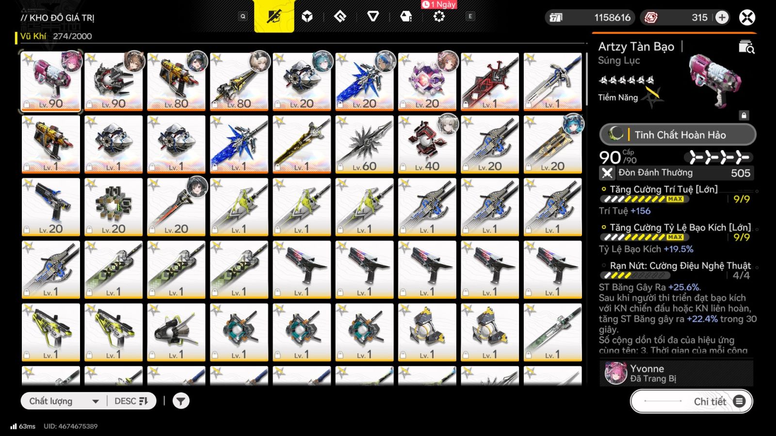 Acc Arknights Endfield Uy Tín ID 16101