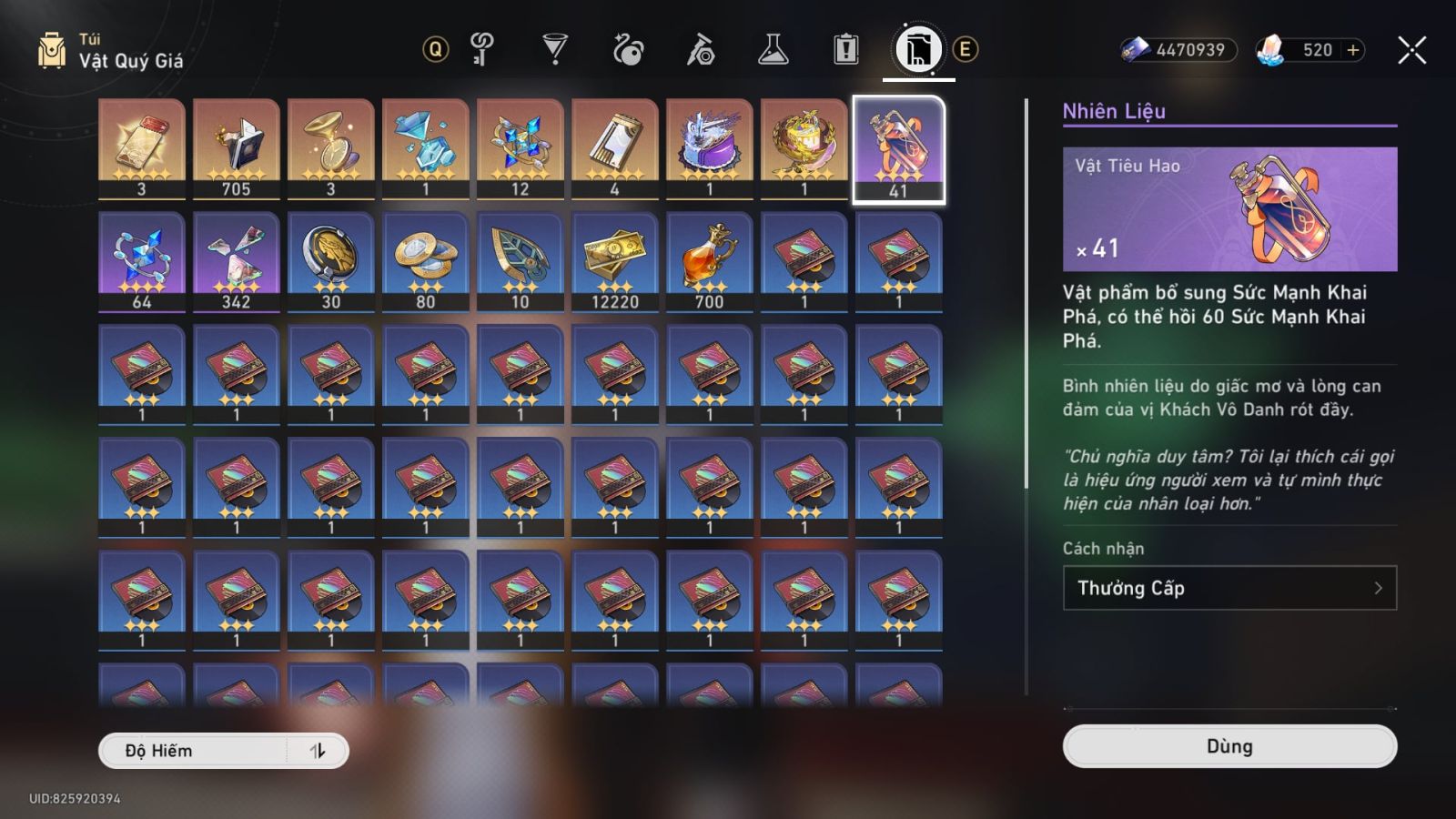 Acc Honkai Star Rail ID 9774