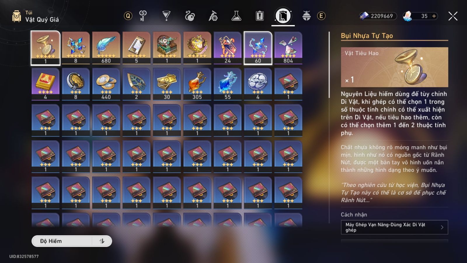 Acc Honkai Star Rail ID 10744