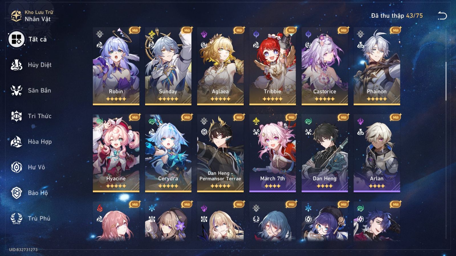 Acc Honkai Star Rail ID 12162