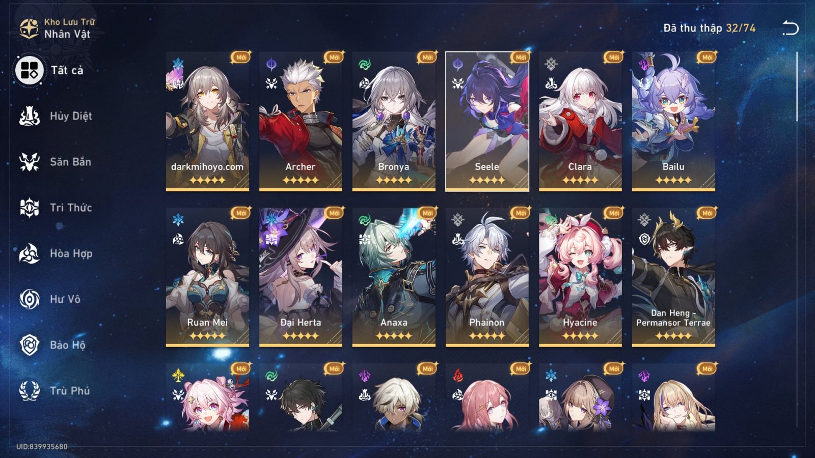 Acc Honkai Star Rail ID 11304