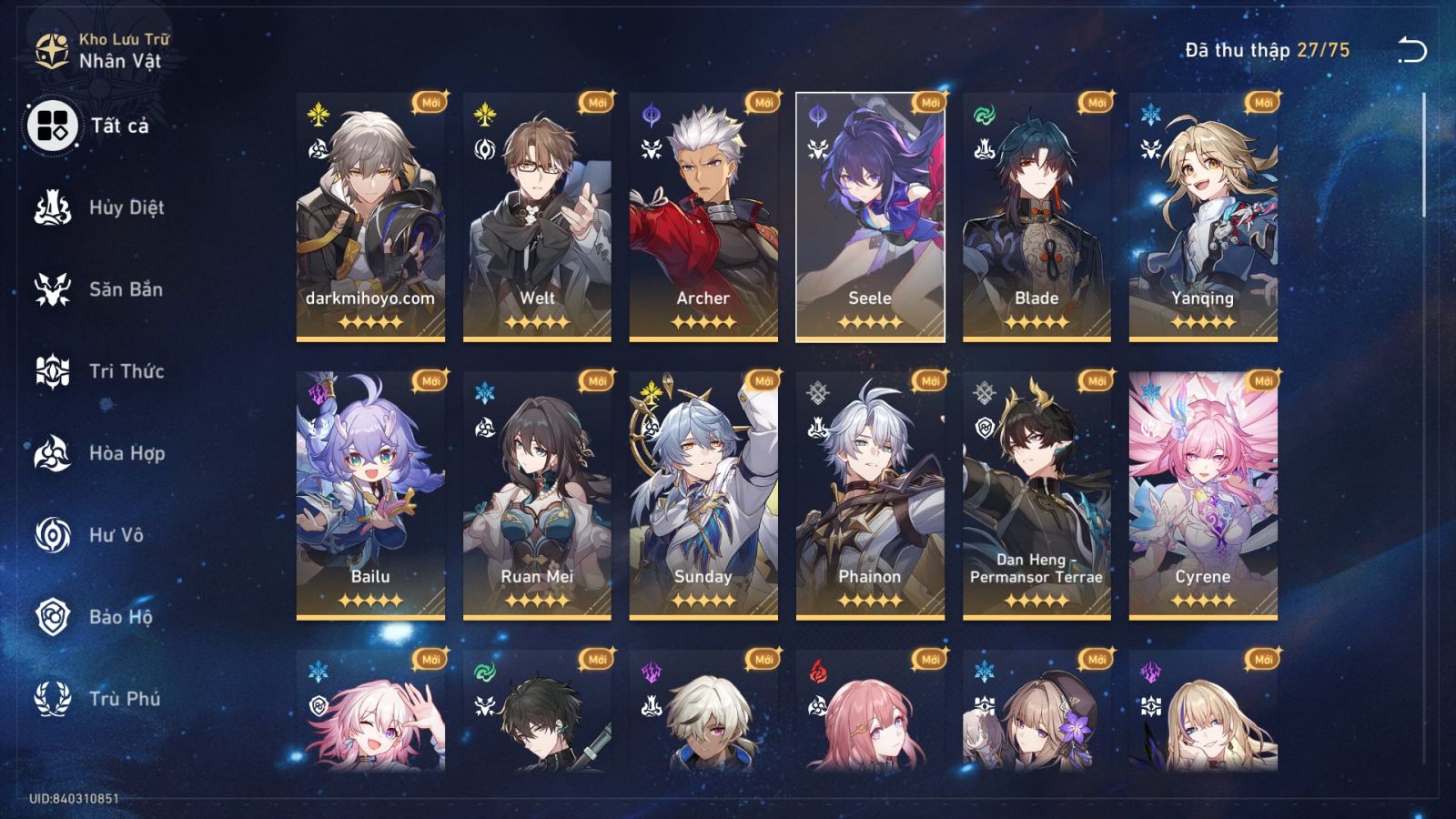 Acc Honkai Star Rail ID 12179