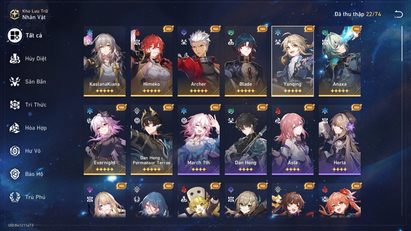 Acc Honkai Star Rail ID 11310