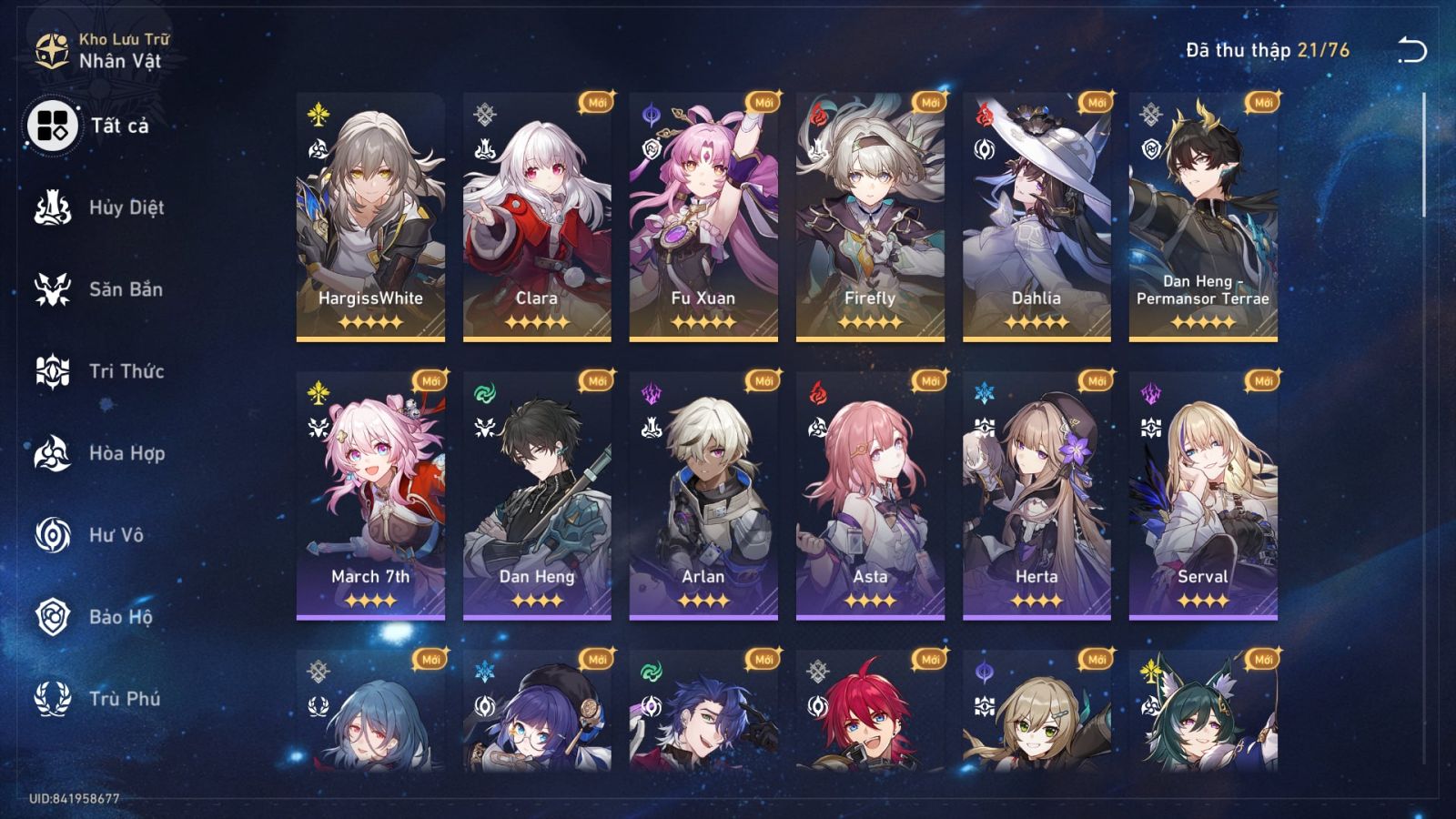 Acc Honkai Star Rail ID 13353