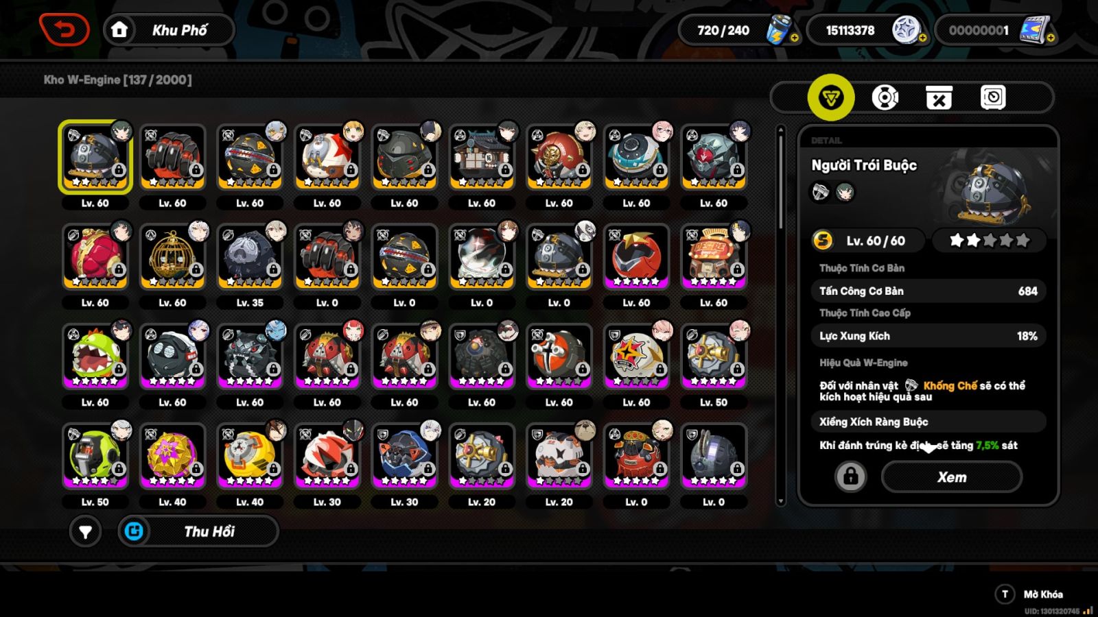 Acc Zenless Zone Zero ID 14067