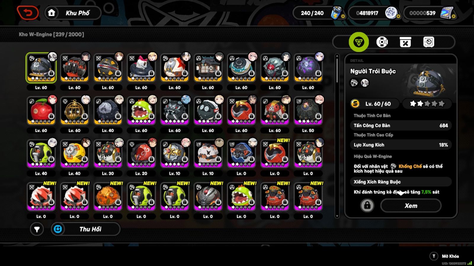 Acc Zenless Zone Zero ID 18804
