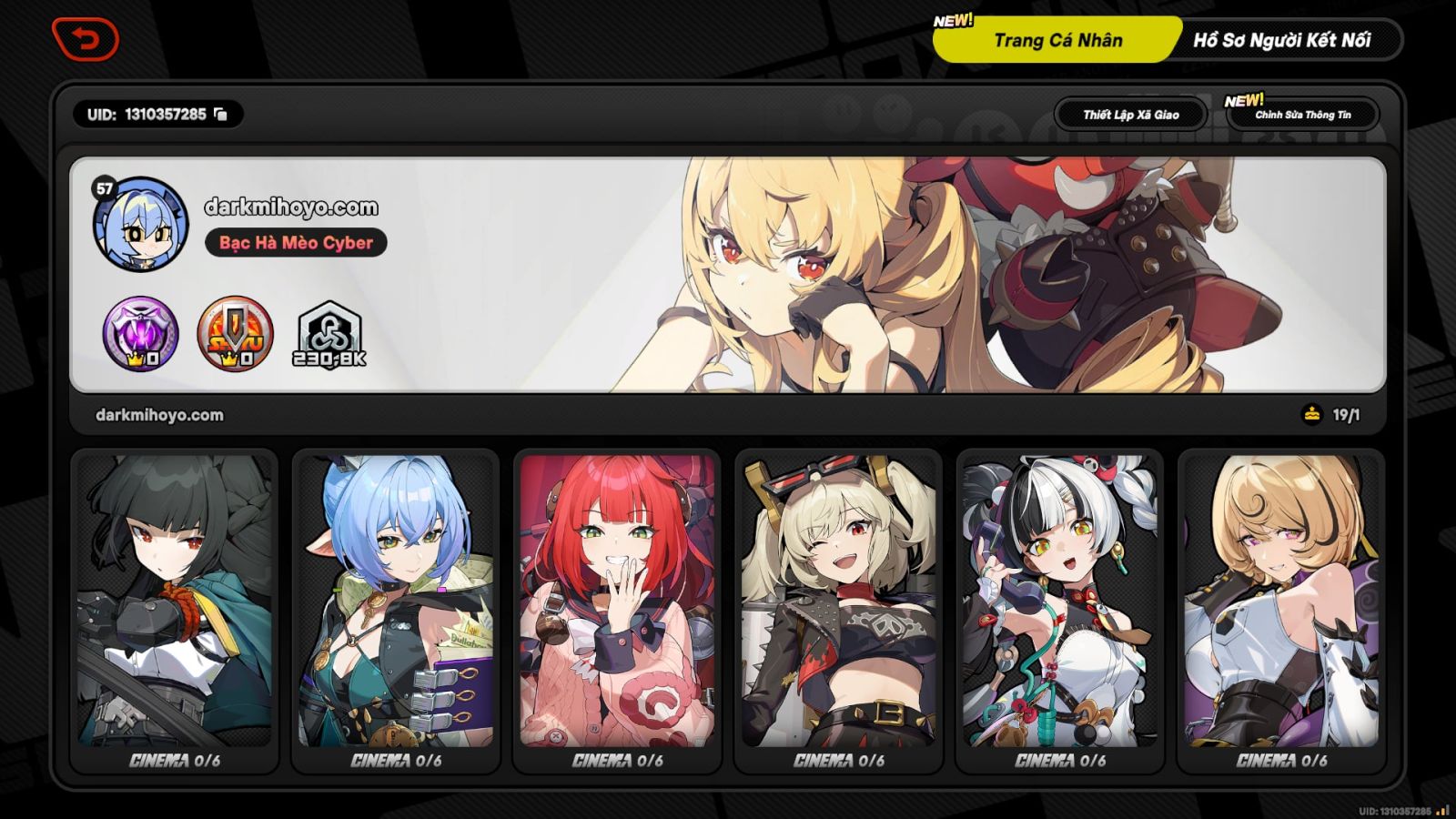 Acc Zenless Zone Zero ID 14066