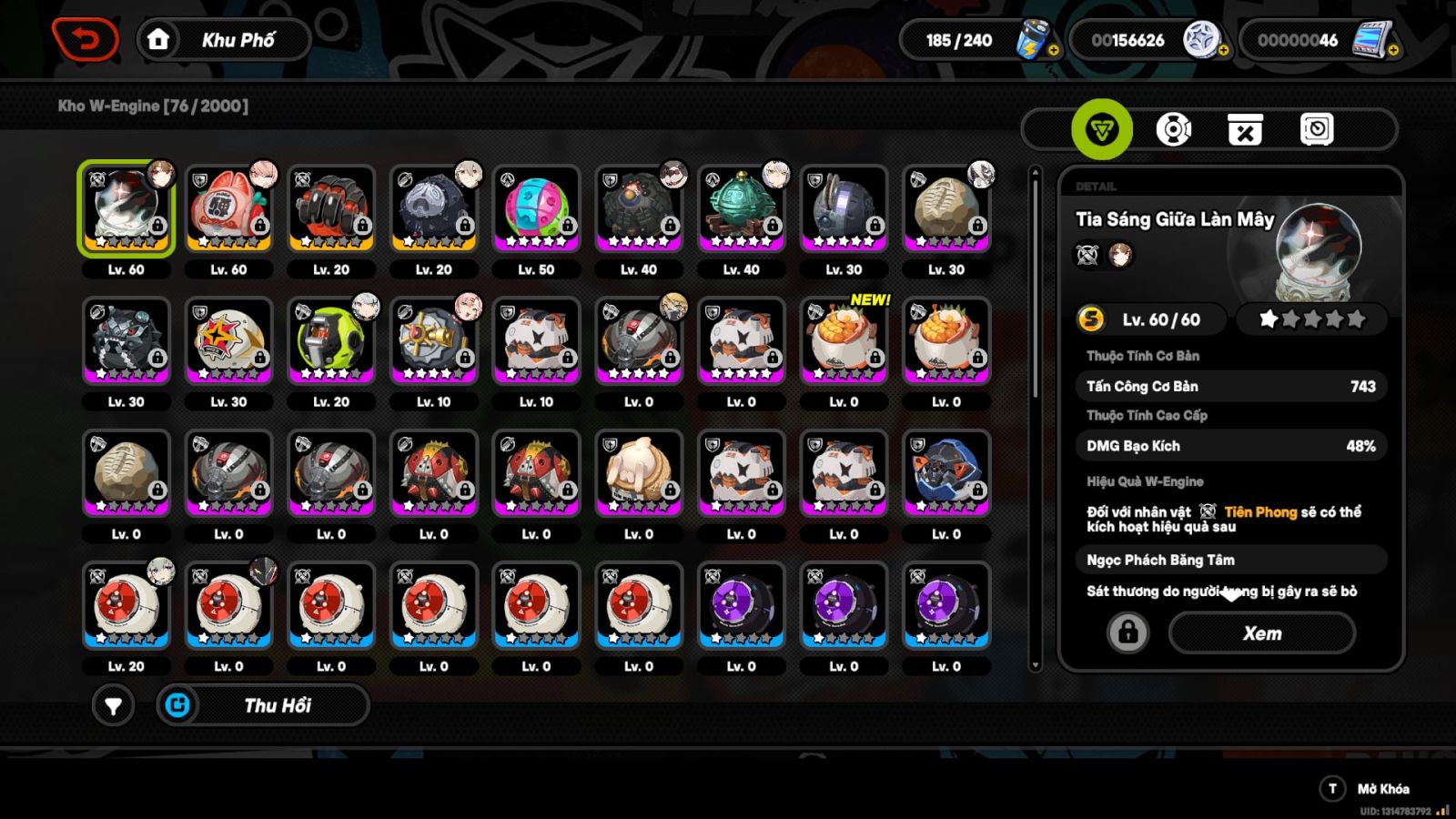 Acc Zenless Zone Zero ID 14064